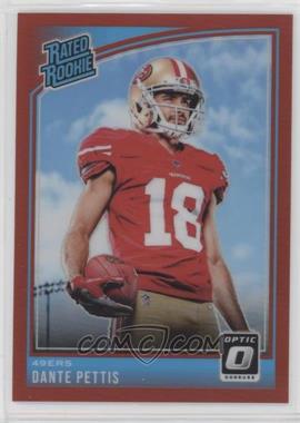 2018 Donruss Optic - [Base] - Red #171 - Rated Rookie - Dante Pettis /99