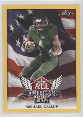 2018 Leaf Draft - All American - Gold #AA-09 - Michael Gallup