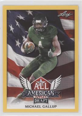 2018 Leaf Draft - All American - Gold #AA-09 - Michael Gallup