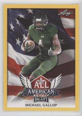 2018 Leaf Draft - All American - Gold #AA-09 - Michael Gallup