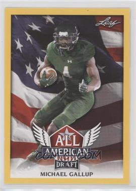 2018 Leaf Draft - All American - Gold #AA-09 - Michael Gallup