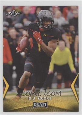 2018 Leaf Draft - [Base] - Gold #14 - D.J. Moore