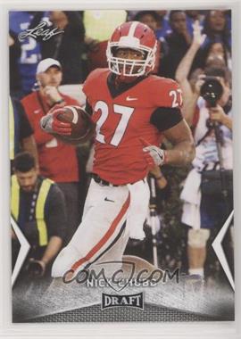 2018 Leaf Draft - [Base] #44 - Nick Chubb