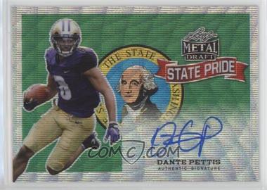 2018 Leaf Metal Draft - State Pride - Silver Wave #SP-DP1 - Dante Pettis