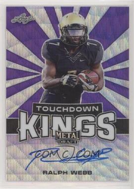 2018 Leaf Metal Draft - Touchdown Kings - Purple Wave #TK-RW1 - Ralph Webb /15