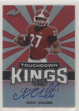 2018 Leaf Metal Draft - Touchdown Kings - Red #TK-NC1 - Nick Chubb /5