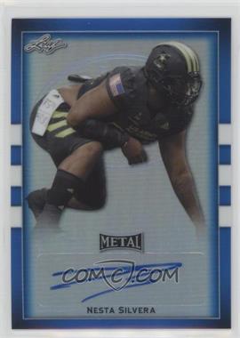 2018 Leaf Metal U.S. Army All-American Bowl - [Base] - Blue #BA-NS1 - Nesta Silvera /50