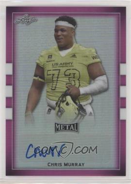 2018 Leaf Metal U.S. Army All-American Bowl - [Base] - Flag Pink #BA-CM3 - Chris Murray /6