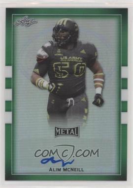 2018 Leaf Metal U.S. Army All-American Bowl - [Base] - Green #BA-AM1 - Alim McNeill /10