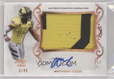 2018 Leaf Metal U.S. Army All-American Bowl - Patch Autographs #PA-AC1 - Anthony Cook /40