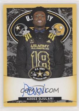 2018 Leaf Metal U.S. Army All-American Bowl - Tour Autographs - Yellow #ATA-AO1 - Azeez Ojulari /10