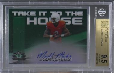 2018 Leaf Valiant - Take it to the House - Green #TH-MA2 - Marcell Ateman /60 [BGS 9.5 GEM MINT]