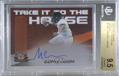 2018 Leaf Valiant - Take it to the House - Orange #TH-MC1 - Martez Carter /35 [BGS 9.5 GEM MINT]