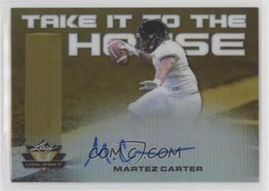 2018 Leaf Valiant - Take it to the House - Yellow #TH-MC1 - Martez Carter /10