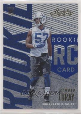 2018 Panini Absolute - [Base] - Spectrum Blue #128 - Rookie - Kemoko Turay