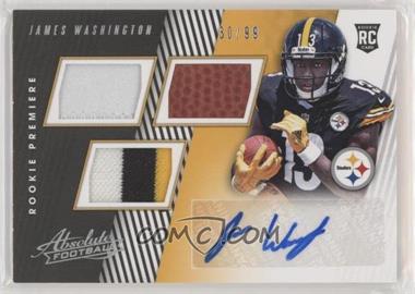 2018 Panini Absolute - [Base] - Spectrum #172 - Rookie Premiere Material Autos - James Washington /99