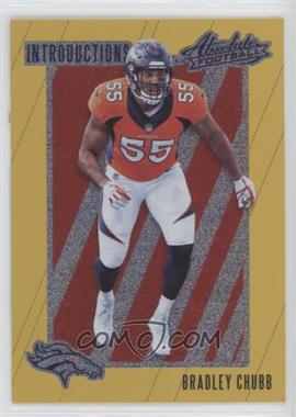2018 Panini Absolute - Introductions - Spectrum Gold #IN-BC - Bradley Chubb