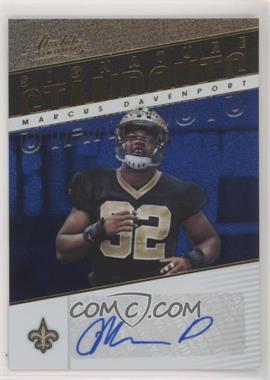 2018 Panini Absolute - Signature Standouts - Spectrum Blue #SS-MD - Marcus Davenport