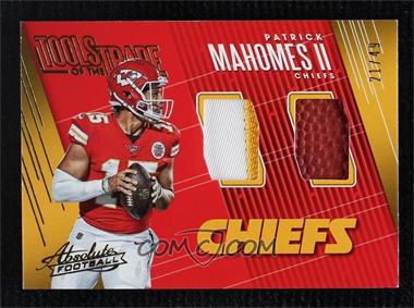 2018 Panini Absolute - Tools of the Trade Double - Prime #STD-PM - Patrick Mahomes II /49