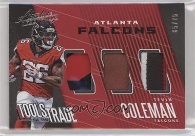 2018 Panini Absolute - Tools of the Trade Triple #TT-TC - Tevin Coleman /75