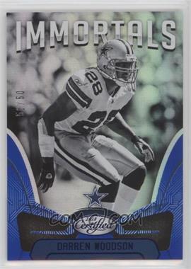 2018 Panini Certified - [Base] - Mirror Blue #103 - Immortals - Darren Woodson /50