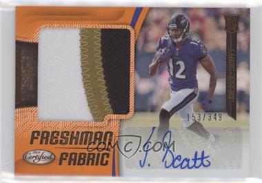 2018 Panini Certified - [Base] - Mirror Orange #208 - Freshman Fabric Signatures - Jaleel Scott /349