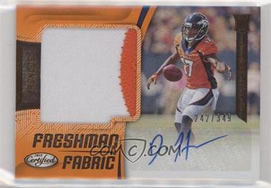 2018 Panini Certified - [Base] - Mirror Orange #234 - Freshman Fabric Signatures - DaeSean Hamilton /349