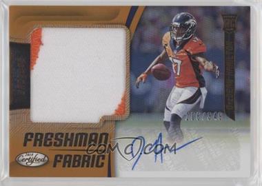 2018 Panini Certified - [Base] - Mirror Orange #234 - Freshman Fabric Signatures - DaeSean Hamilton /349