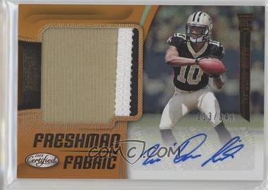 2018 Panini Certified - [Base] - Mirror Orange #235 - Freshman Fabric Signatures - Tre'Quan Smith /349