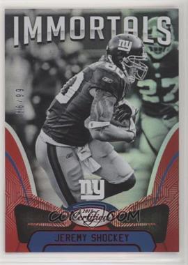 2018 Panini Certified - [Base] - Mirror Red #104 - Immortals - Jeremy Shockey /99