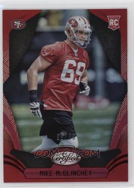 2018 Panini Certified - [Base] - Mirror Red #196 - Rookies - Mike McGlinchey /99