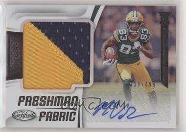 2018 Panini Certified - [Base] - Mirror #213 - Freshman Fabric Signatures - Marquez Valdes-Scantling /499