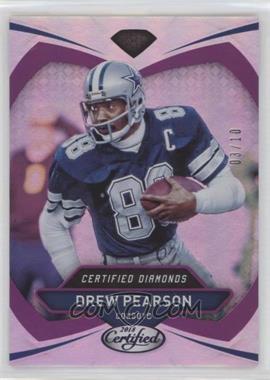 2018 Panini Certified - Certified Diamonds - Mirror Purple #11 - Drew Pearson /10