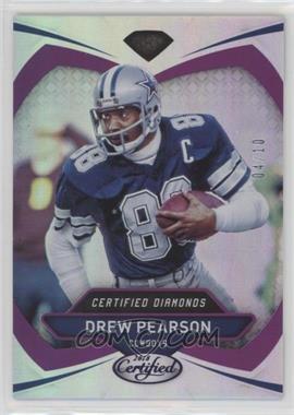 2018 Panini Certified - Certified Diamonds - Mirror Purple #11 - Drew Pearson /10