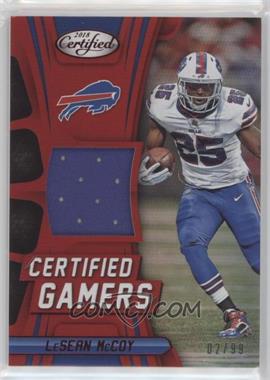 2018 Panini Certified - Certified Gamers - Mirror Red #CG-LM - LeSean McCoy /99