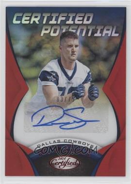 2018 Panini Certified - Certified Potential Signatures - Mirror Red #CPS-DS - Dalton Schultz /75