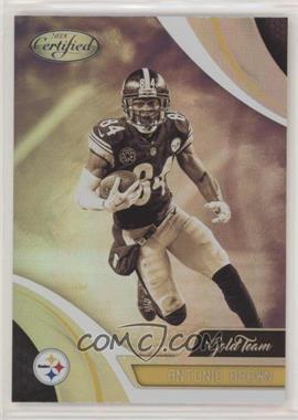 2018 Panini Certified - Gold Team #GT-ANB - Antonio Brown