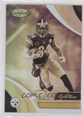 2018 Panini Certified - Gold Team #GT-ANB - Antonio Brown