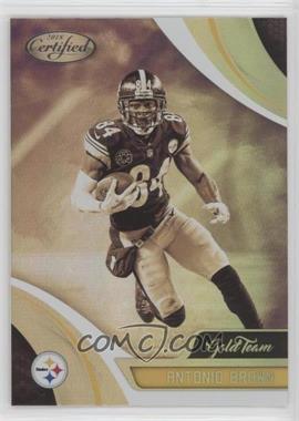 2018 Panini Certified - Gold Team #GT-ANB - Antonio Brown