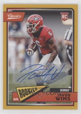 2018 Panini Classics - [Base] - Significant Signatures Gold #281 - Rookies - Javon Wims /49