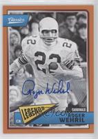 Legends - Roger Wehrli #/25