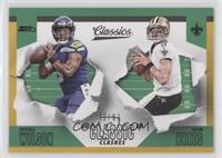 Russell Wilson, Drew Brees #/99