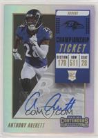 Rookie Ticket Autograph - Anthony Averett [EX to NM] #/49