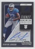 Rookie Ticket RPS Variation - Kerryon Johnson #/49