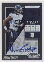 Rookie Ticket Autograph - Harold Landry #/99