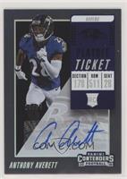 Rookie Ticket Autograph - Anthony Averett #/99