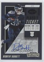 Rookie Ticket Autograph - Deontay Burnett #/99