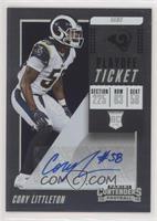 Rookie Ticket Autograph - Cory Littleton #/99