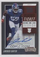 Rookie Ticket/Rookie Ticket Variation - Lorenzo Carter #/99