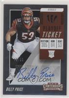 Rookie Ticket/Rookie Ticket Variation - Billy Price #/99